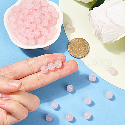 100 шт. нити круглых бусин из натурального розового кварца&nbsp;G-SP0001-19C