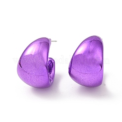 Акриловые серьги-гвоздики в форме арки EJEW-P251-30