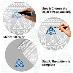 Трафареты для резки металла из нержавеющей стали DIY-WH0289-106