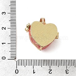 Латунь эмаль коробки молитве подвески&nbsp;KK-CJC0013-17G-02