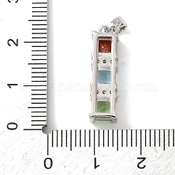 Ottone micro spianare pendenti zirconi&nbsp;KK-A295-07P