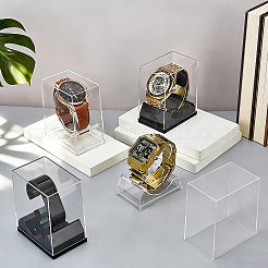 6 vitrina de plástico para relojes individuales de 2 colores&nbsp;CON-PH0003-65
