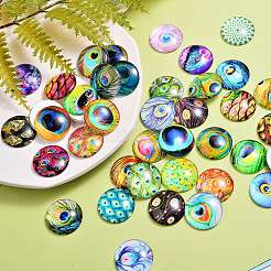 Cabochon in vetro flatback 70 pz per progetti fai da te&nbsp;GGLA-SZ0001-33C
