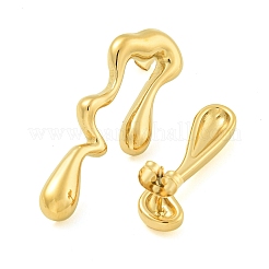 Ионное покрытие (ip) серьги-гвоздики из нержавеющей стали 304 для женщин&nbsp;EJEW-S227-37G