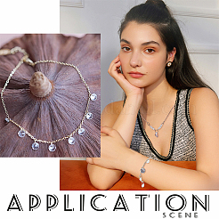 150 шт. 5 стильных заостренных подвески с кубическим цирконием&nbsp;ZIRC-PH0001-35