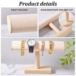Подставки для браслетов из дерева и бархата ODIS-WH0061-40B