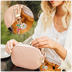 16 шт. 4 стиля подвеска из сплава с эмалью в виде цветка и фруктов&nbsp;HJEW-PH02101