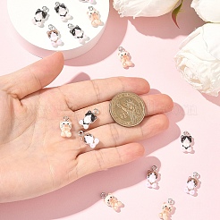 15 шт. подвеска из двухцветной смолы&nbsp;RESI-YW0005-70