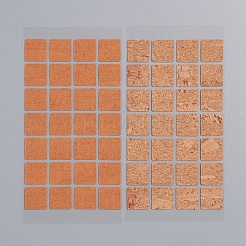 Quadratische Etikettenaufkleber aus Kork&nbsp;DIY-WH0163-93B