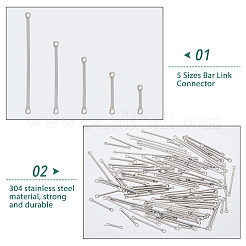100 шт. 5 стиля подвесок-соединителей из нержавеющей стали 304&nbsp;STAS-DC0016-21