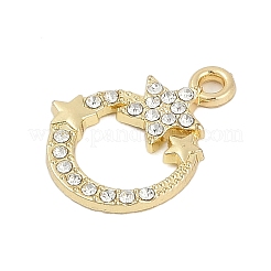 Подвески из сплава с микропаве из стразов&nbsp;FIND-K020-05G