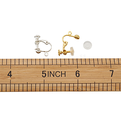 Латунный зажим на серьгах DIY-TA0002-22