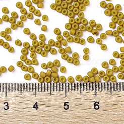 TOHOラウンドシードビーズ  日本製シードビーズ  （1623f）ゴールドライニングマスタード光沢マット  11/0  2.2mm  穴：0.8mm  約1110PCS /ボトル  10 G /ボトル&nbsp;SEED-JPTR11-1623F