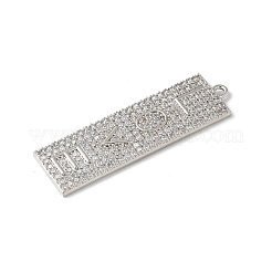 Латунные микро проложить кубического циркония подвески KK-P290-54P