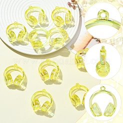 Placage uv pendentifs acryliques transparents&nbsp;TACR-FZC0002-001A