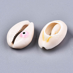 Perle naturali di conchiglia di ciprea&nbsp;SHEL-S266-23J