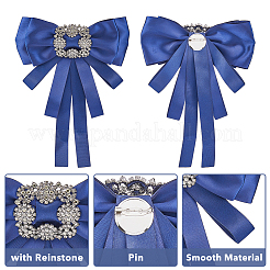 Брошь с бантом и стразами из хрусталя JEWB-WH0022-79B