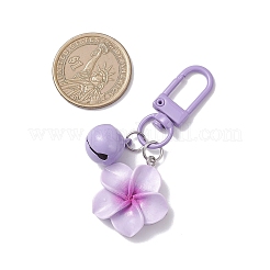 4 шт. подвеска-колокольчик из цветочной смолы и железа HJEW-JM04260