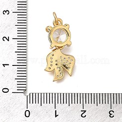 Латунные микро проложить кубического циркония подвески&nbsp;KK-Z125-07G