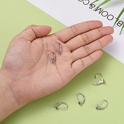 Фурнитура для сережек-русолок с антикоррозийным покрытием из стерлингового серебра 925 пробы X-STER-I017-084I-P