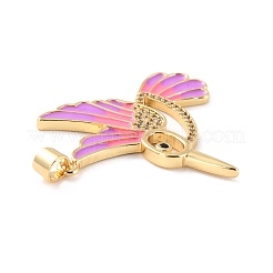 Латунные микропаве прозрачные подвески с фианитом&nbsp;ZIRC-Z018-09G-C