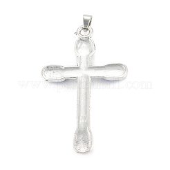 Тибетском стиле сплав горный хрусталь подвески PALLOY-P261-01AS