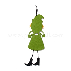 Тема хэллоуина войлочная ткань висит дверные знаки HJEW-B005-04