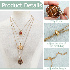 6 шт. 6 стиля 304 нержавеющая сталь кабельная цепь ожерелье изготовление&nbsp;NJEW-PH0001-34B