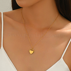 Ожерелья из нержавеющей стали с подвеской в форме сердца для Дня матери и повседневной носки BY0090