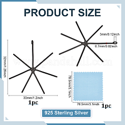 Сеттинги Серебряный кулон кабошон 925 стерлингов&nbsp;STER-BC0003-91