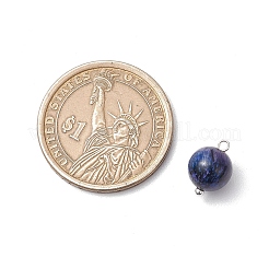 Круглые подвески из натурального радуги тигровый глаз&nbsp;PALLOY-JF03498-02