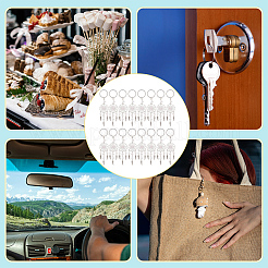 24шт. брелок из натурального розового кварца KEYC-NB0001-71