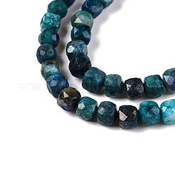 Натуральные бусы из хризоколлы и лазурита G-N342-116