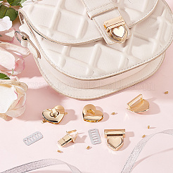 2 стиль застежки-защелки для сумок из железа и сплава с поворотным замком FIND-WR0008-82