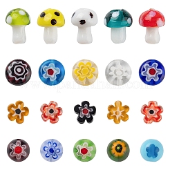 50шт 4 стиля ручной работы бусины лэмпворк&nbsp;LAMP-FS0001-06