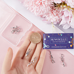 9 шт. латунные раскладывающиеся застежки&nbsp;KK-SC0004-06P