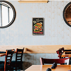 Старинный металлический оловянный знак AJEW-WH0157-035