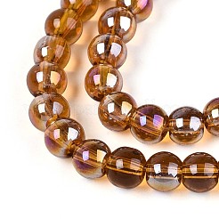 Гальванизируйте прозрачное стекло бисер нитей&nbsp;GLAA-T032-T6mm-AB23