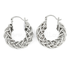 Латунная серьга-кольцо для женщин&nbsp;LS-EJEW-L288-002P