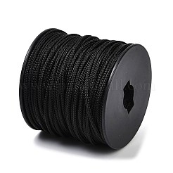 編んだ丸鋼線  DIYブレスレット用  ブラック  3.2mm&nbsp;OCOR-D300-03