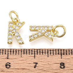 Латунные микропаве прозрачные кубические циркониевые подвески KK-N241-001K