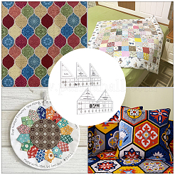 2 шт. 2 акриловые линейки для квилтинга DIY-AR0002-56