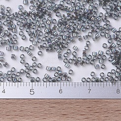 MIYUKIデリカビーズ  シリンダー  日本製シードビーズ  11/0  （db0179)透明グレーab  1.3x1.6mm  穴：0.8mm  約2000PCS /ボトル  10 G /ボトル&nbsp;SEED-JP0008-DB0179