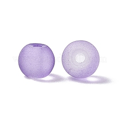 500шт 3 стильные прозрачные бусины из матового стекла FGLA-FS0001-01