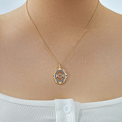 Ожерелья с подвеской в виде глаза из богемской латуни с синими кубическими цирконами NX3734-1