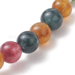 Натуральные зеленые нефритовые браслеты из бусин&nbsp;BJEW-JB13468