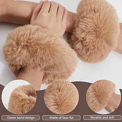 Gants à manches longues en poils de lapin imitation femme&nbsp;AJEW-WH20018-34E
