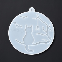 Diy плоские круглые подвесные украшения пищевые силиконовые Молды&nbsp;SIMO-D002-03A