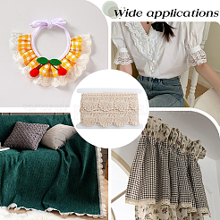 4.7~5 ярд хлопковой кружевной ленты в форме цветка-ракушки OCOR-GF0003-95B