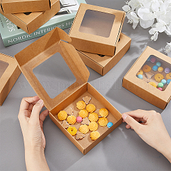 Ящик для хранения конфет из крафт-бумаги CON-WH0084-90B